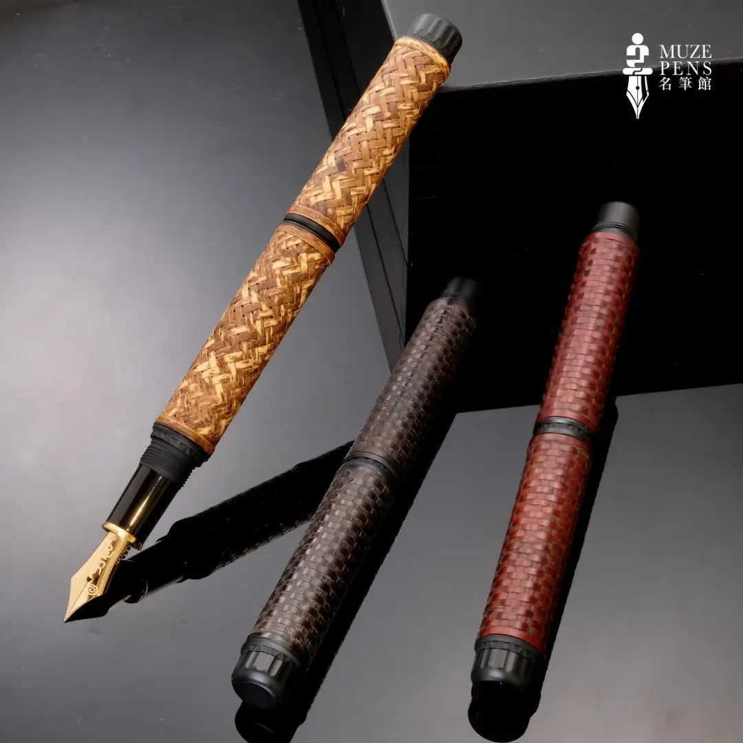 Platinum Izumo Takeami Bamboo Weaving Fountain Pen - Ankekushoku