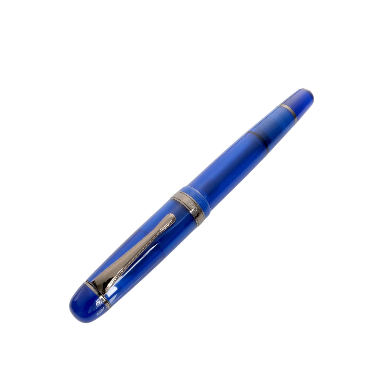 Opus 88 Jazz Eyedropper Fountain Pen - Transparent Blue