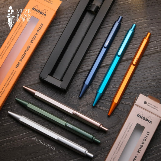 Rhodia scRipt 0.7mm Ballpoint Pen - Navy