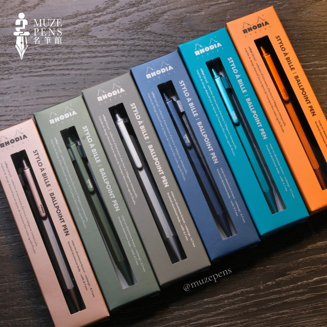 Rhodia scRipt 0.7mm Ballpoint Pen - Orange