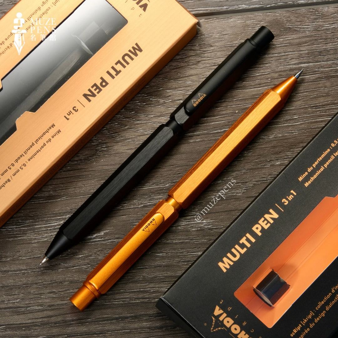Rhodia scRipt 3 in 1 Multi-Function Pen - Orange