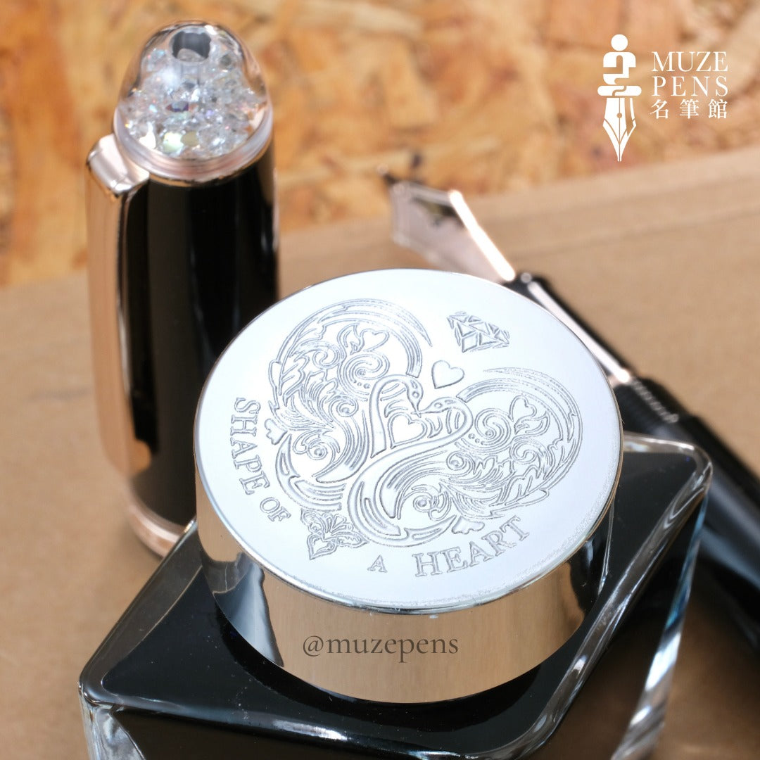 Platinum 3776 Shape of Heart Fountain Pen - Black (Limited Edition)
