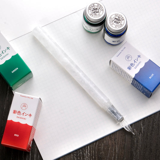 Teranishi Chemical Industry Guitar Glass Pen - Jelly White