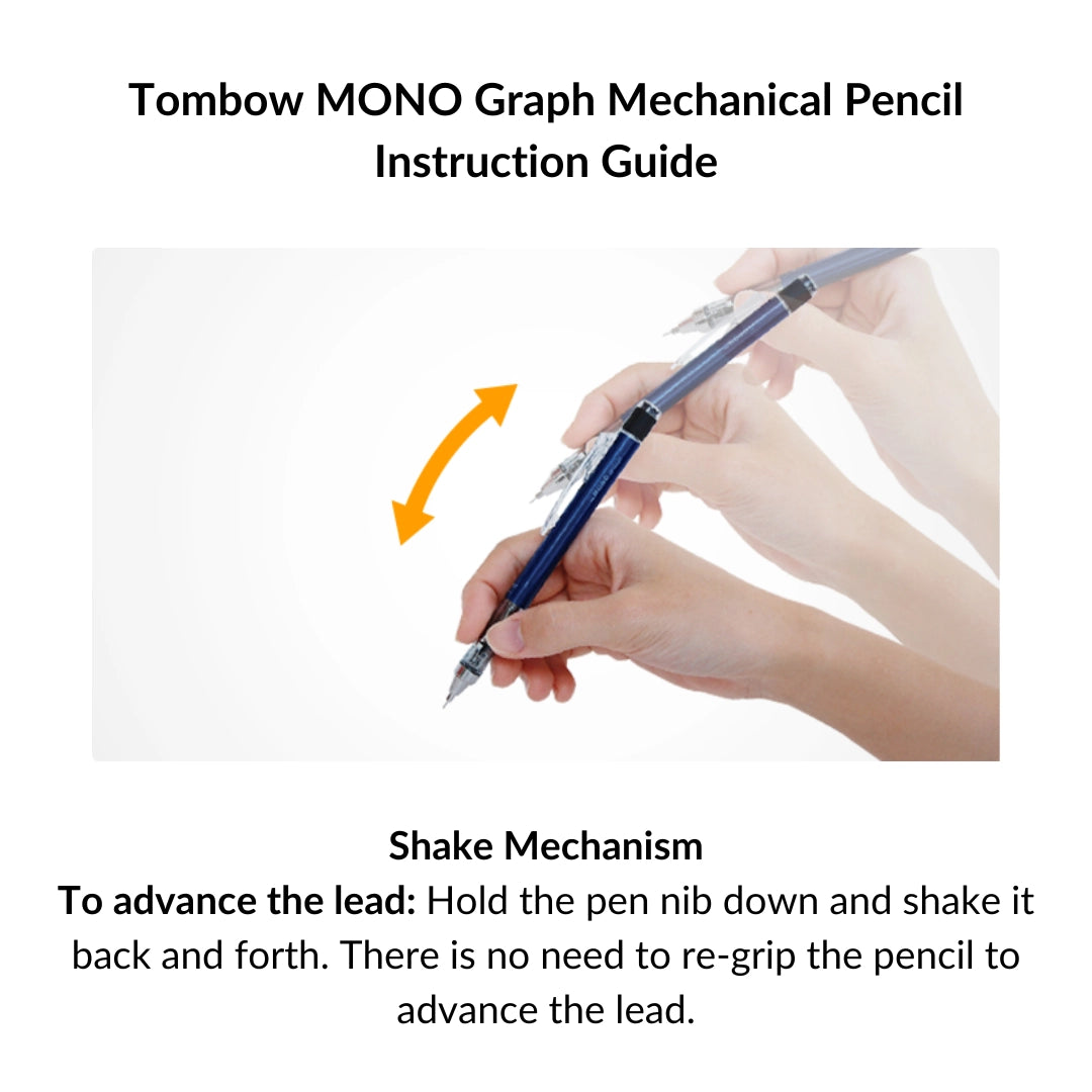Tombow MONO Graph 0.5mm Mechanical Pencil - Neutral Colors - Matte Grey