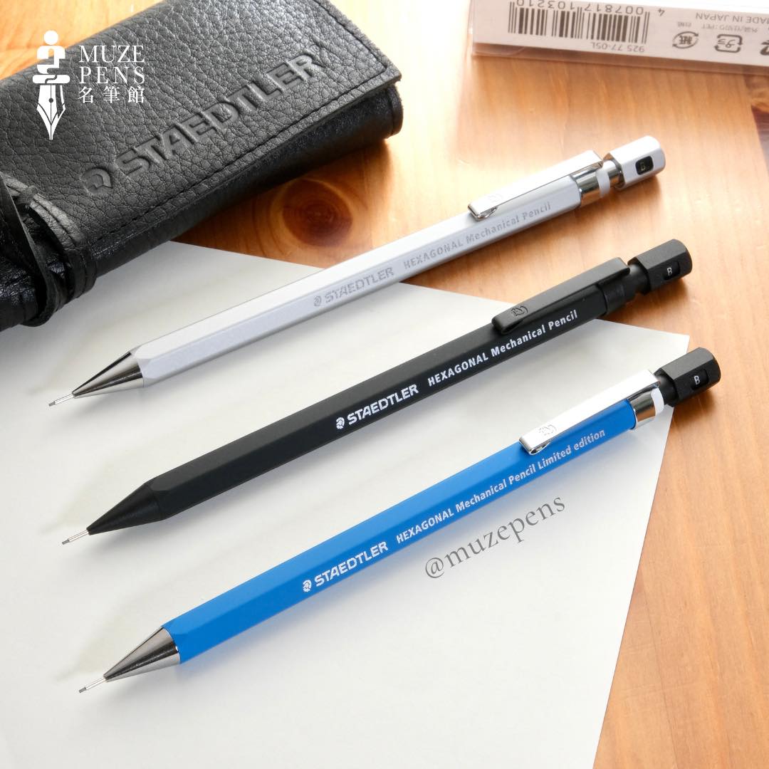 STAEDTLER Hexagonal Silver 0.5mm Mechanical Pencil - Silky Silver 施德樓 六角鉛芯筆 - 磨沙銀