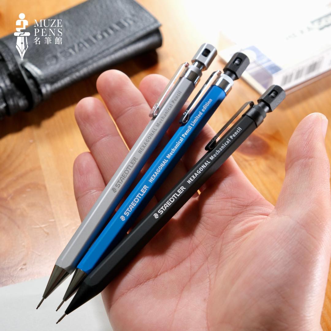 STAEDTLER Hexagonal Silver 0.5mm Mechanical Pencil - Silky Silver 施德樓 六角鉛芯筆 - 磨沙銀