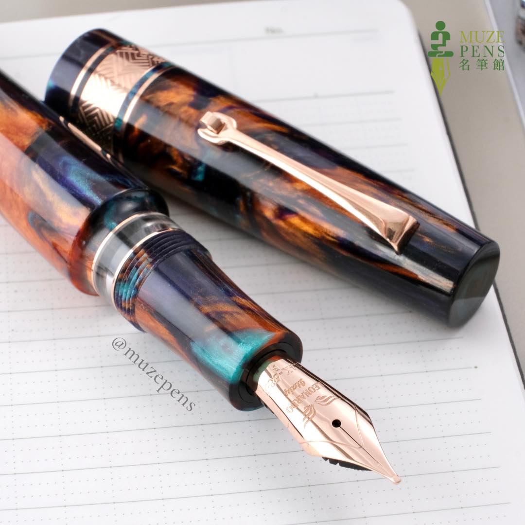 Leonardo Officina Italiana Primary Manipulation 4 Fountain Pen - Bohemian Twilight, Silver Trim