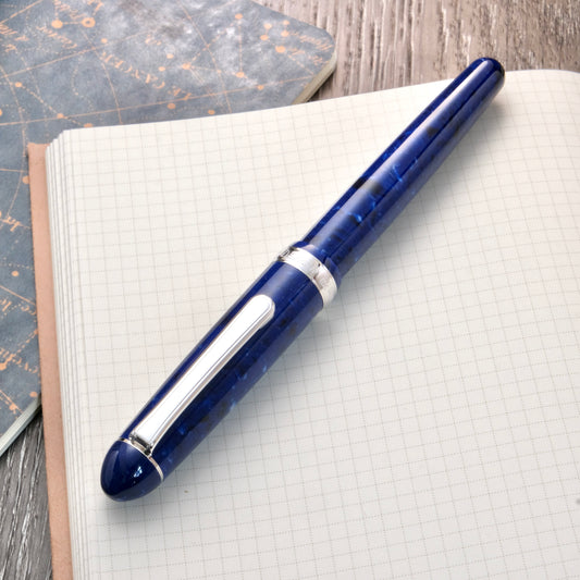 Platinum 3776 Celluloid Fountain Pen - Midnight Ocean