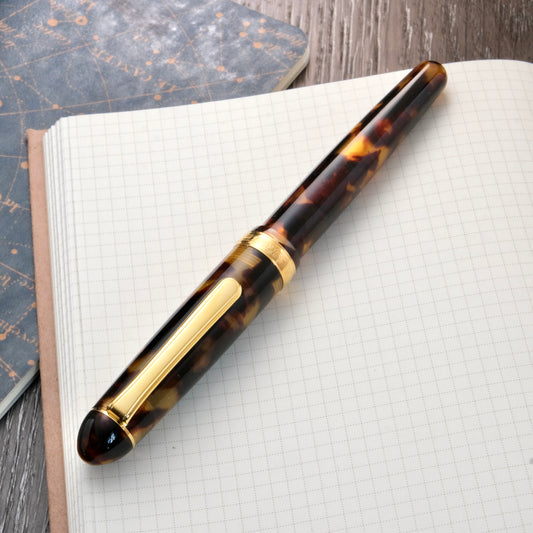 Platinum 3776 Celluloid Fountain Pen - Tortoise