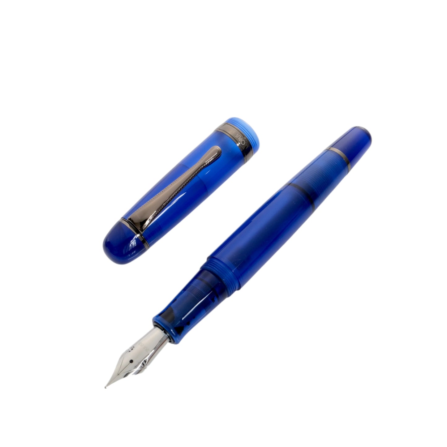 Opus 88 Jazz Eyedropper Fountain Pen - Transparent Blue