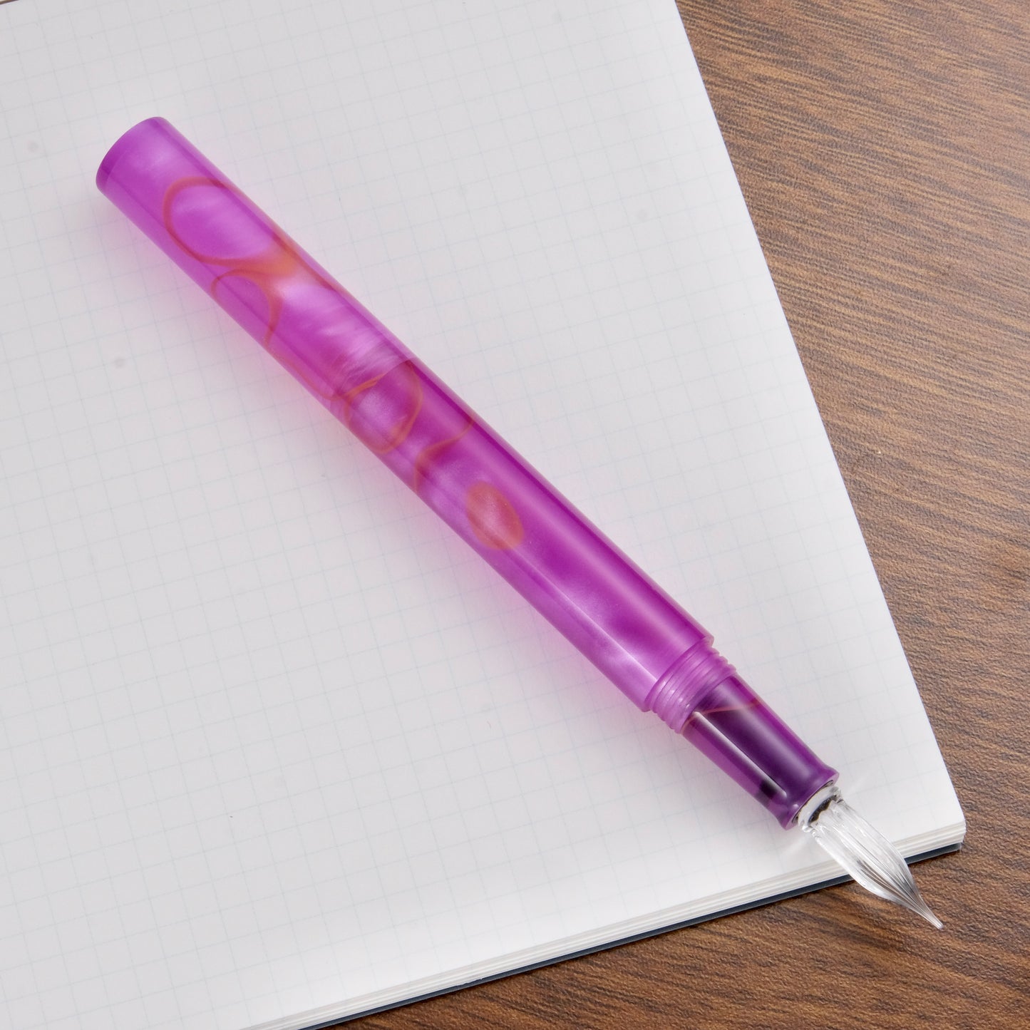 Teranishi Chemical Industry Guitar Glass Pen - Sunset Pink