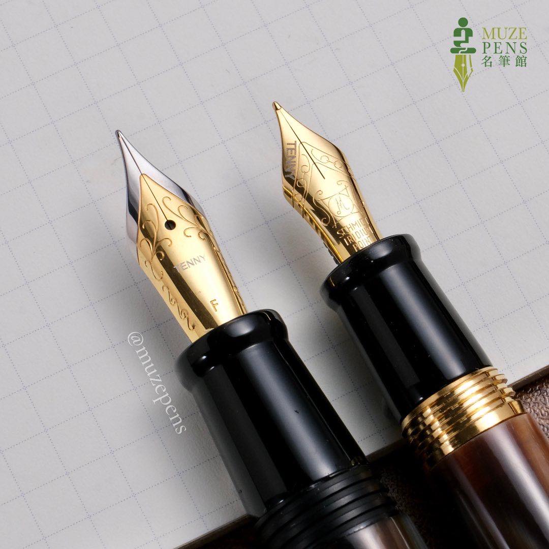 Tenny Jade Ox Horn Fountain Pen (Large) 赤玉牛角 手工筆 (大尺寸)