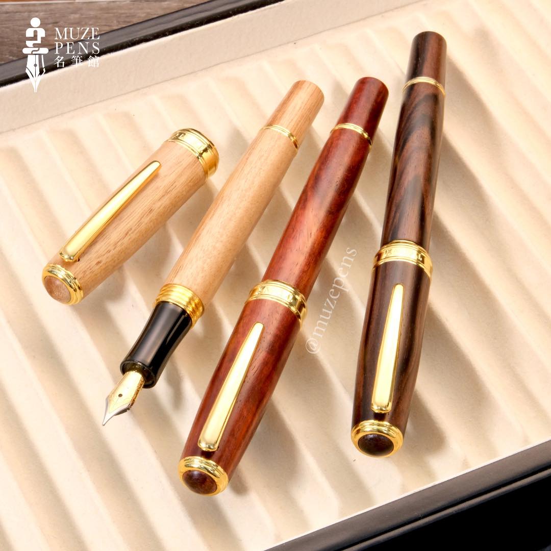 Tenny Coronation Fountain Pen - African Red Sandalwood (非洲紅檀)