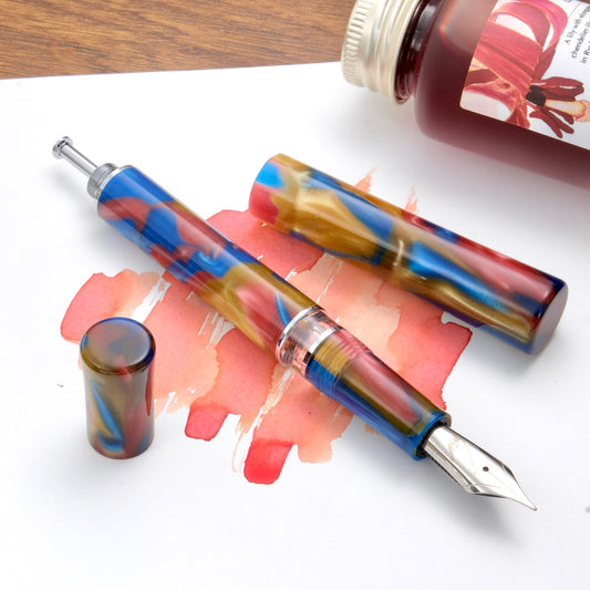 Fine Writing Int. Scepter Piston Filler Fountain Pen - Nebula