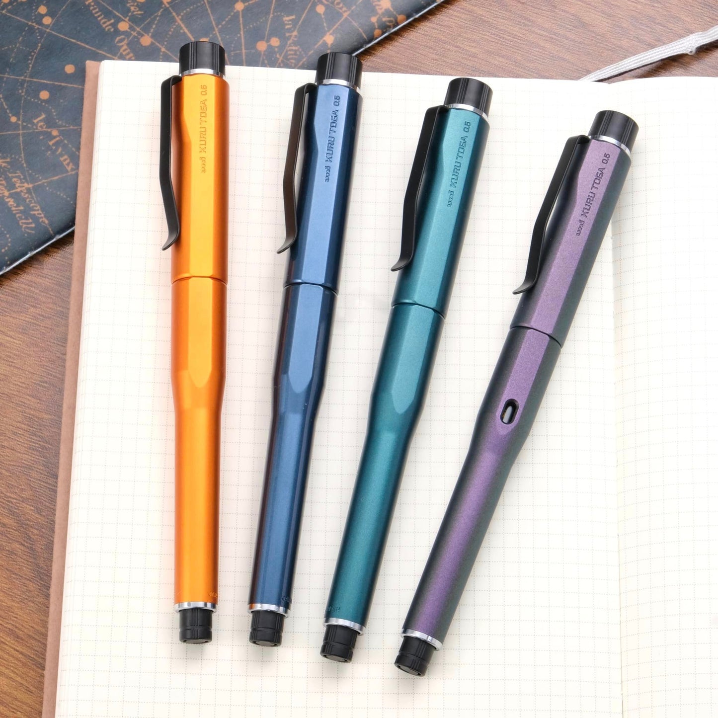 UNI Kurutoga Dive 0.5mm Mechanical Pencil - Aurora Purple