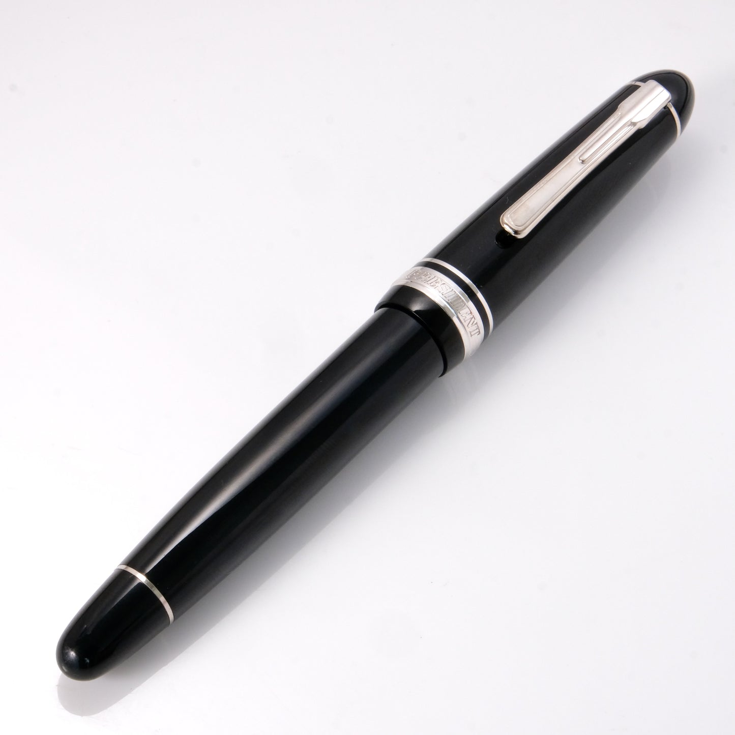 Platinum President Fountain Pen - Black (Silver Trim)