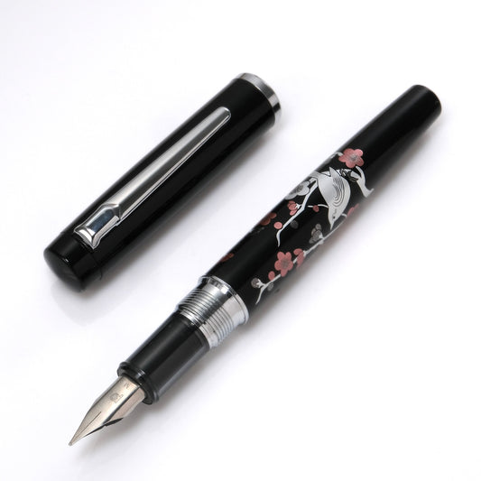 Platinum Procyon Modern Maki-e Fountain Pen - Bush Warbler on the Plum