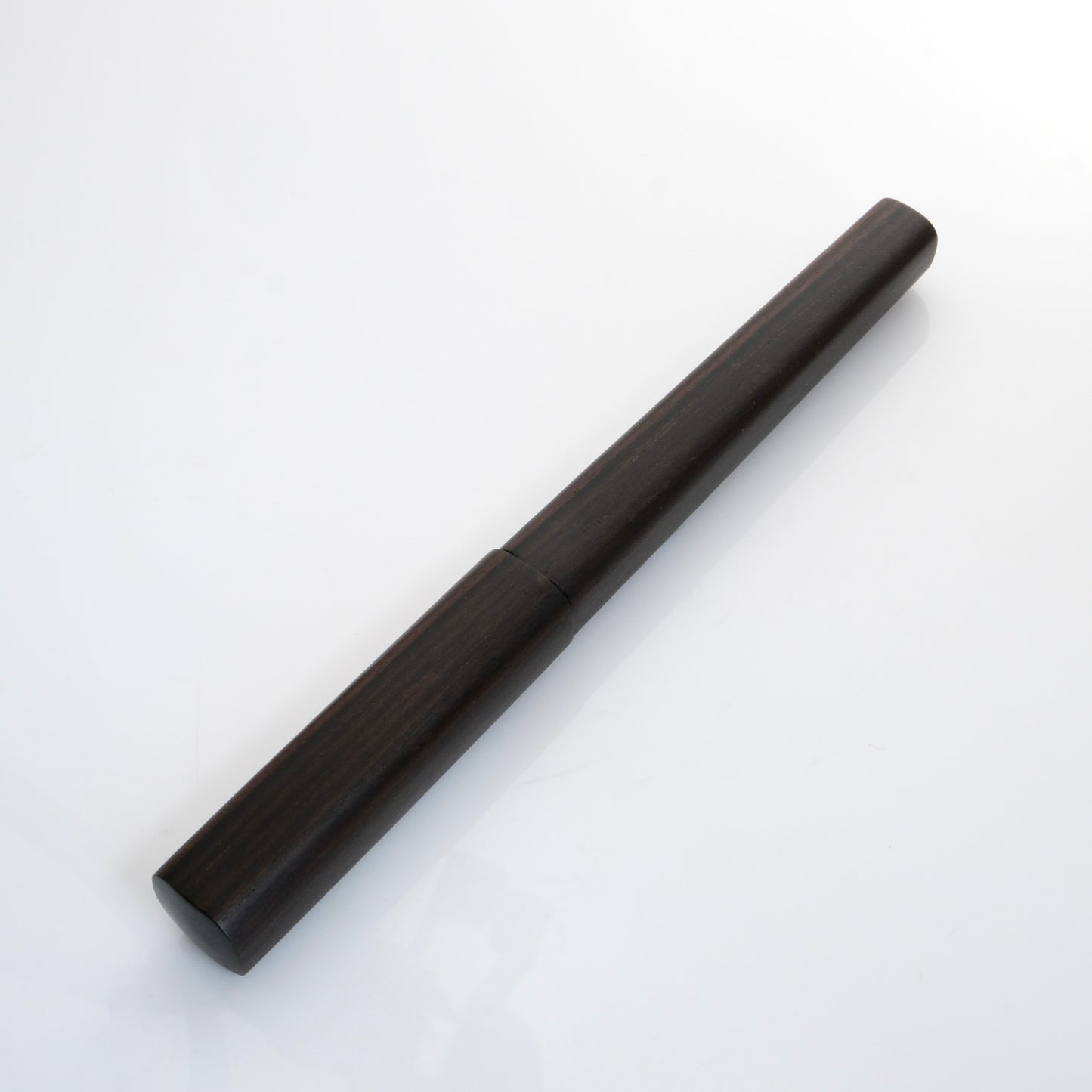 Tenny Square Round II Fountain Pen - Ebony Wood (黑檀木)
