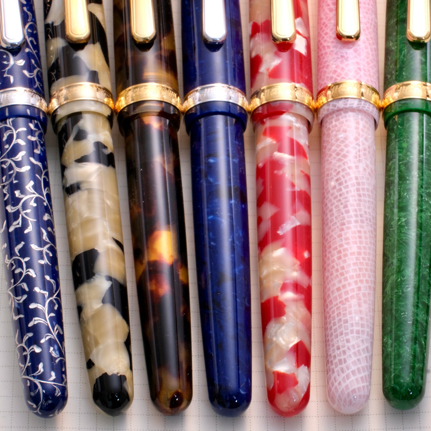 Platinum 3776 Celluloid Fountain Pen - Chinkin
