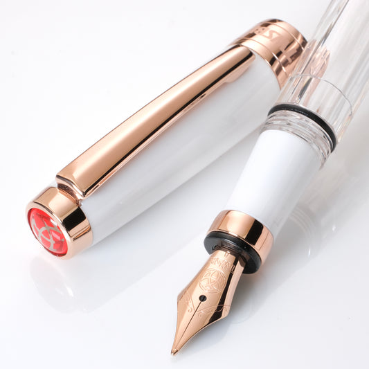 TWSBI Diamond 580 Fountain Pen - White Rose-Gold II