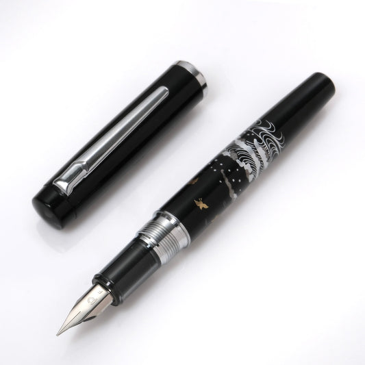 Platinum Procyon Modern Maki-e Fountain Pen - Plover on the Wave