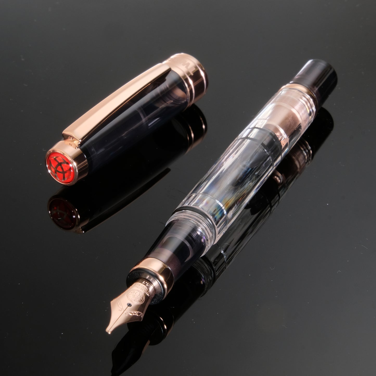 TWSBI Diamond 580 Fountain Pen - Smoke Rose-Gold