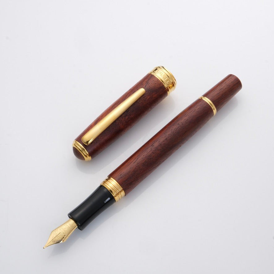 Tenny Coronation Fountain Pen - African Red Sandalwood (非洲紅檀)