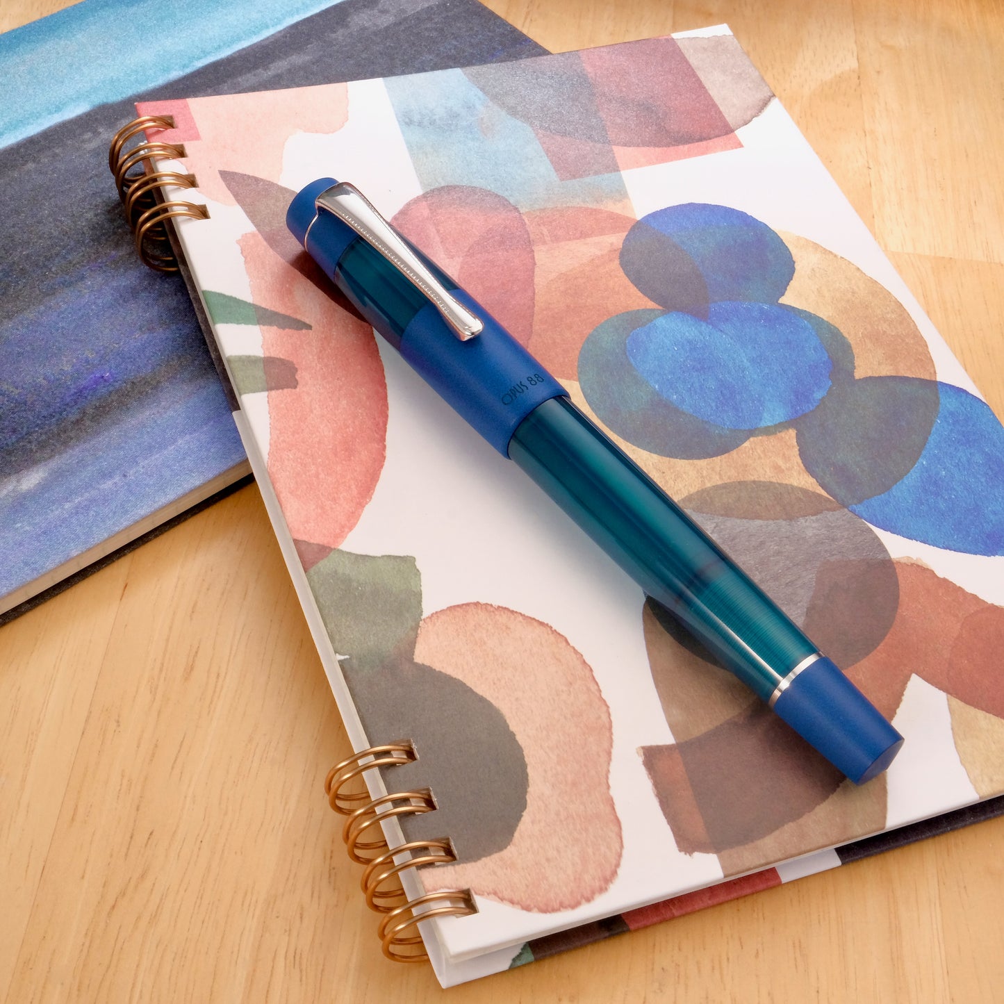 Opus 88 Koloro Eyedropper Fountain Pen - Blue