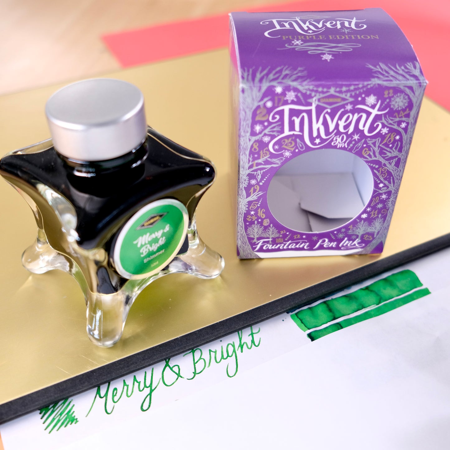 Diamine Ink-vent Purple Edition 2023 Fountain Pen Ink - Merry & Bright