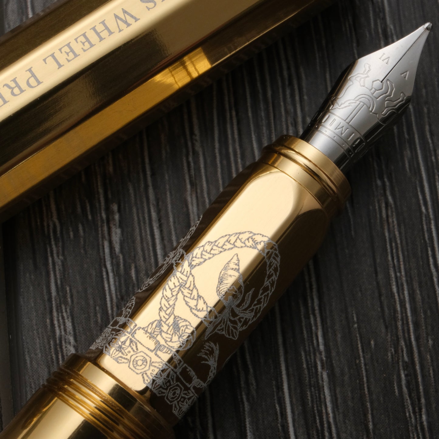 Ferris Wheel Press Aluminum Carousel Fountain Pen - Plaited Gold Tress (Limited Edition)