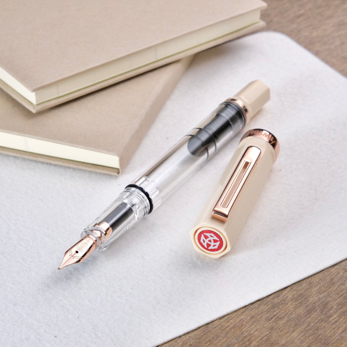 TWSBI ECO Fountain Pen - Creme with Rose Gold