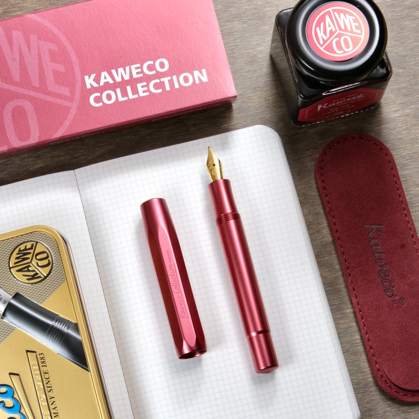 Kaweco AL Sport Fountain Pen - Red Ruby (Special Edition)