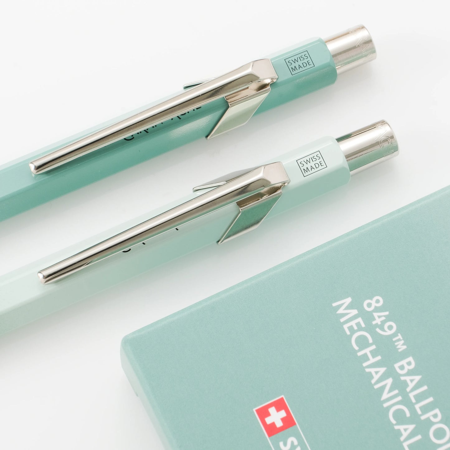 Caran d'Ache 849+844 Ballpoint Pen and Mechanical Pencil Set - Misty Forest (Special Edition)