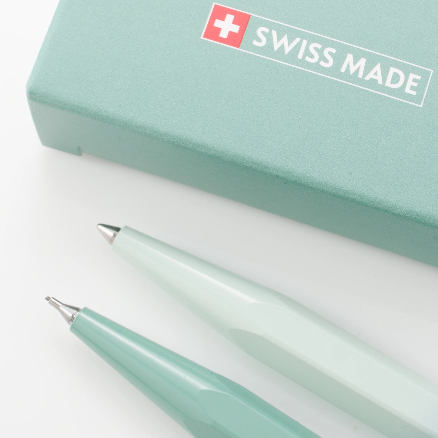 Caran d'Ache 849+844 Ballpoint Pen and Mechanical Pencil Set - Misty Forest (Special Edition)