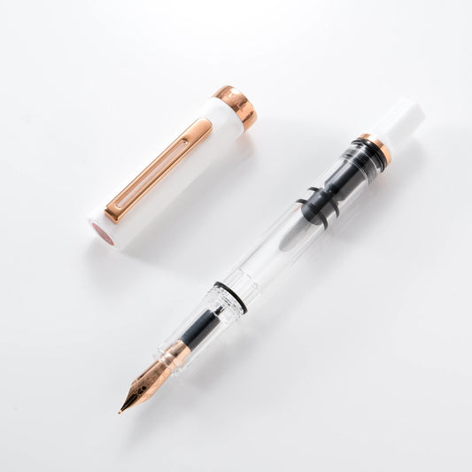TWSBI ECO Fountain Pen - White with Rose Gold