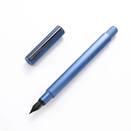 Faber-Castell Neo Slim Aluminum Fountain Pen - Dark Blue