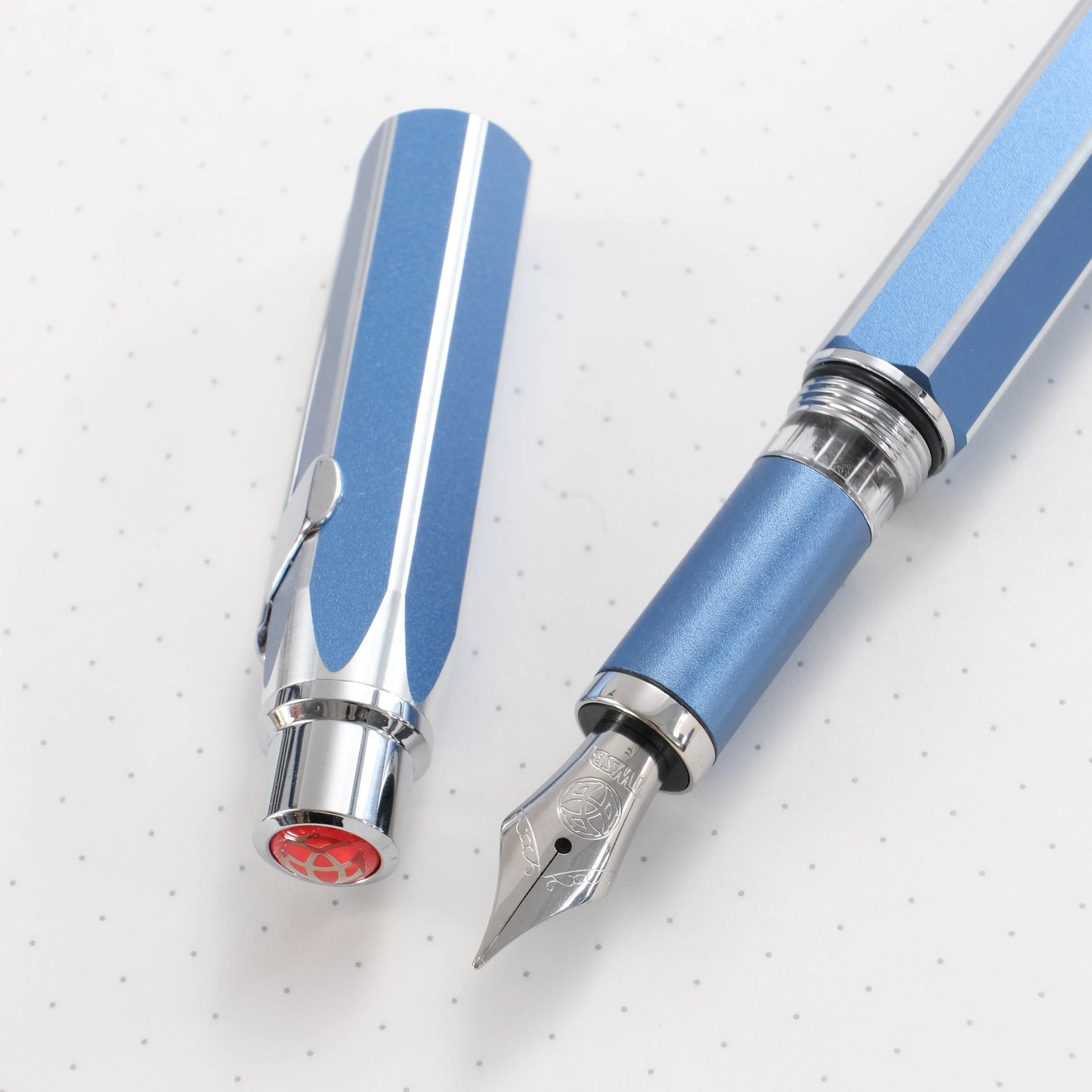 TWSBI Precision Piston Fountain Pen - Gemini Blue