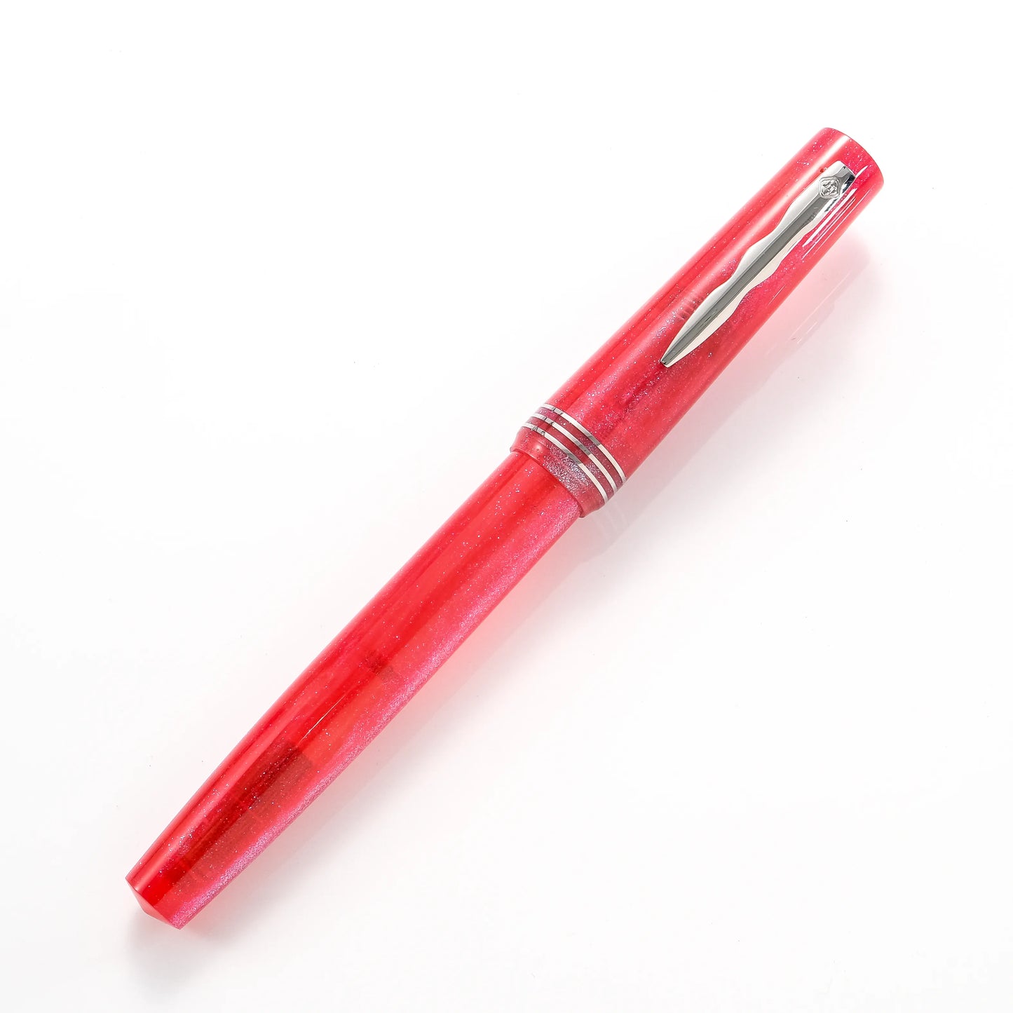 Cypress Urban Speedster Flash Gold Fountain Pen - Red