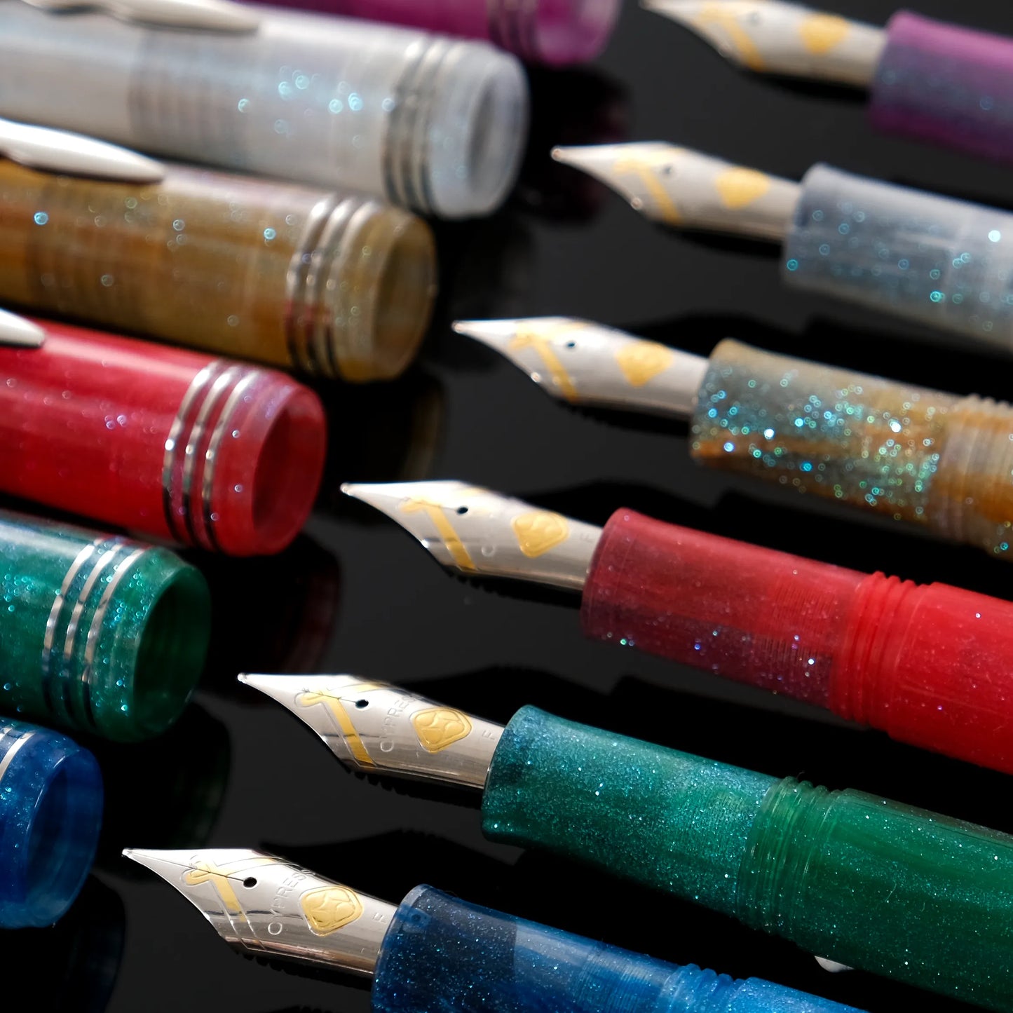Cypress Urban Speedster Flash Gold Fountain Pen - Yellow