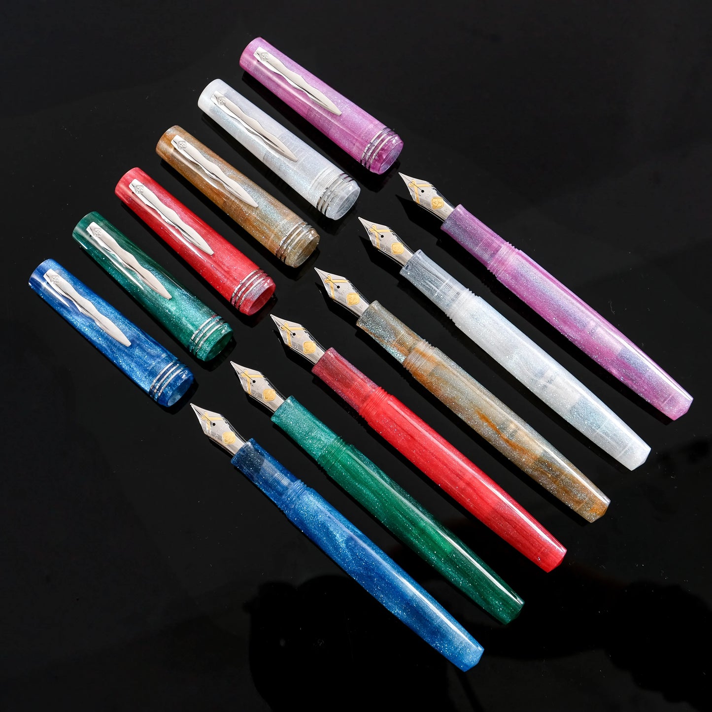Cypress Urban Speedster Flash Gold Fountain Pen - Violet