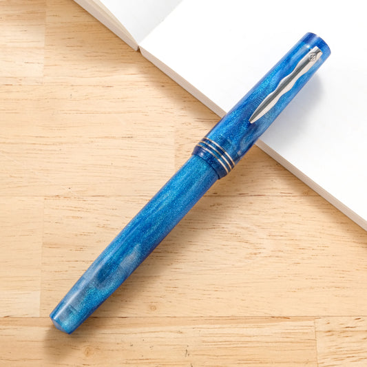Cypress Urban Speedster Flash Gold Fountain Pen - Blue