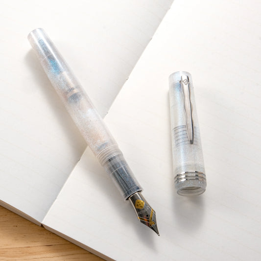 Cypress Urban Speedster Flash Gold Fountain Pen - White