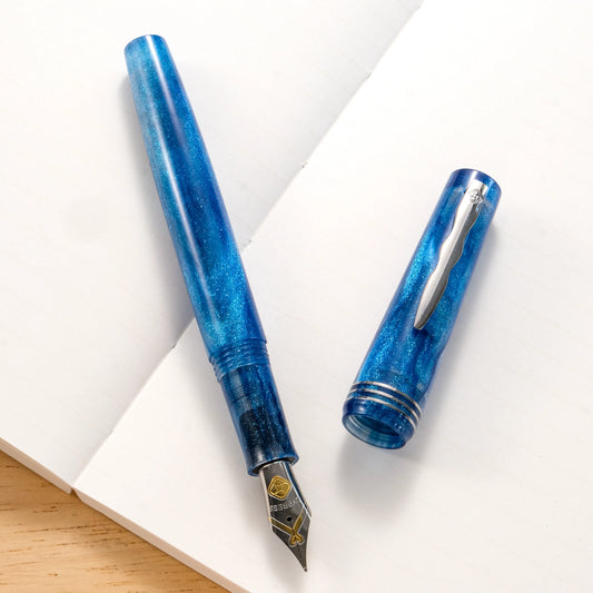 Cypress Urban Speedster Flash Gold Fountain Pen - Blue