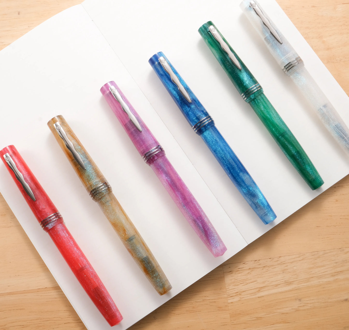 Cypress Urban Speedster Flash Gold Fountain Pen - Blue