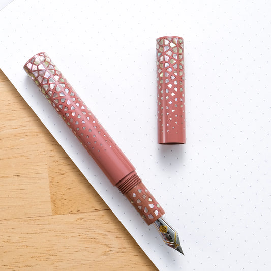 Cypress Modern Raden Color Geometry Fountain Pen - Pink