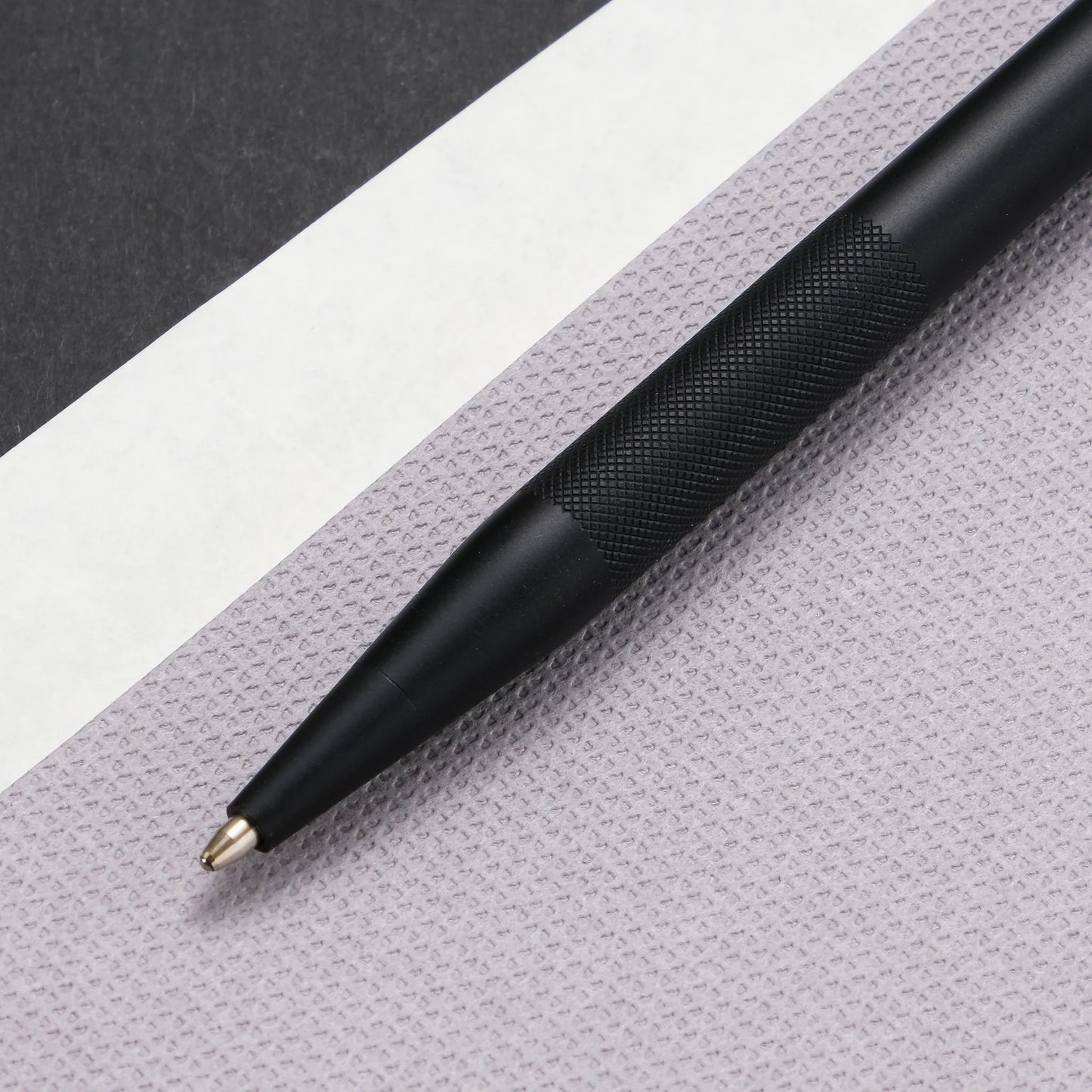Cross Century II Ballpoint Pen - Black Micro Knurl with Matt PVD