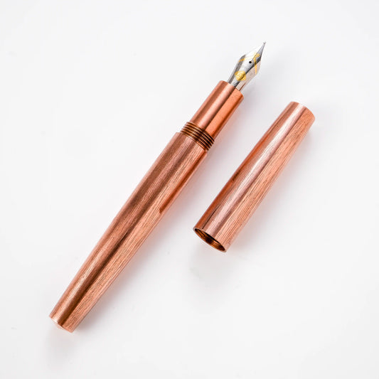 Cypress Metal Creation Fountain Pens – Copper Series, Vertical Threads