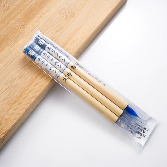 Sase Kogyosho 佐瀨工業所 Bamboo Glass Pen 3-Piece Set (Cobalt Blue)