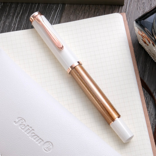 Pelikan M200 Fountain Pen - Copper Rose Gold (2024 Limited Edition)