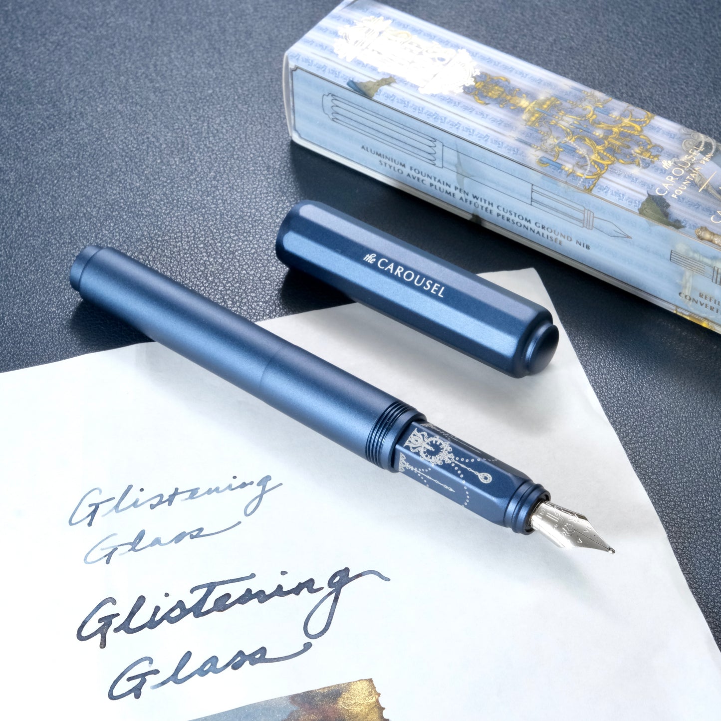 Ferris Wheel Press Aluminum Carousel Fountain Pen - Glistening Glass (Limited Edition)